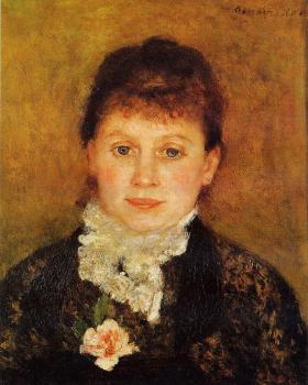 Pierre Auguste Renoir : Woman Wearing White Frills